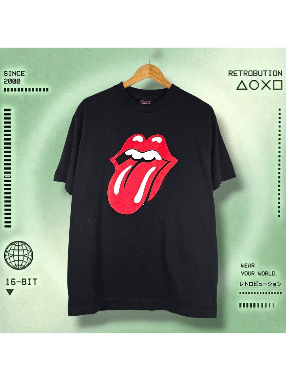 Vintage 2005 Rolling Stones Tongue Graphic Shirt Black Size L